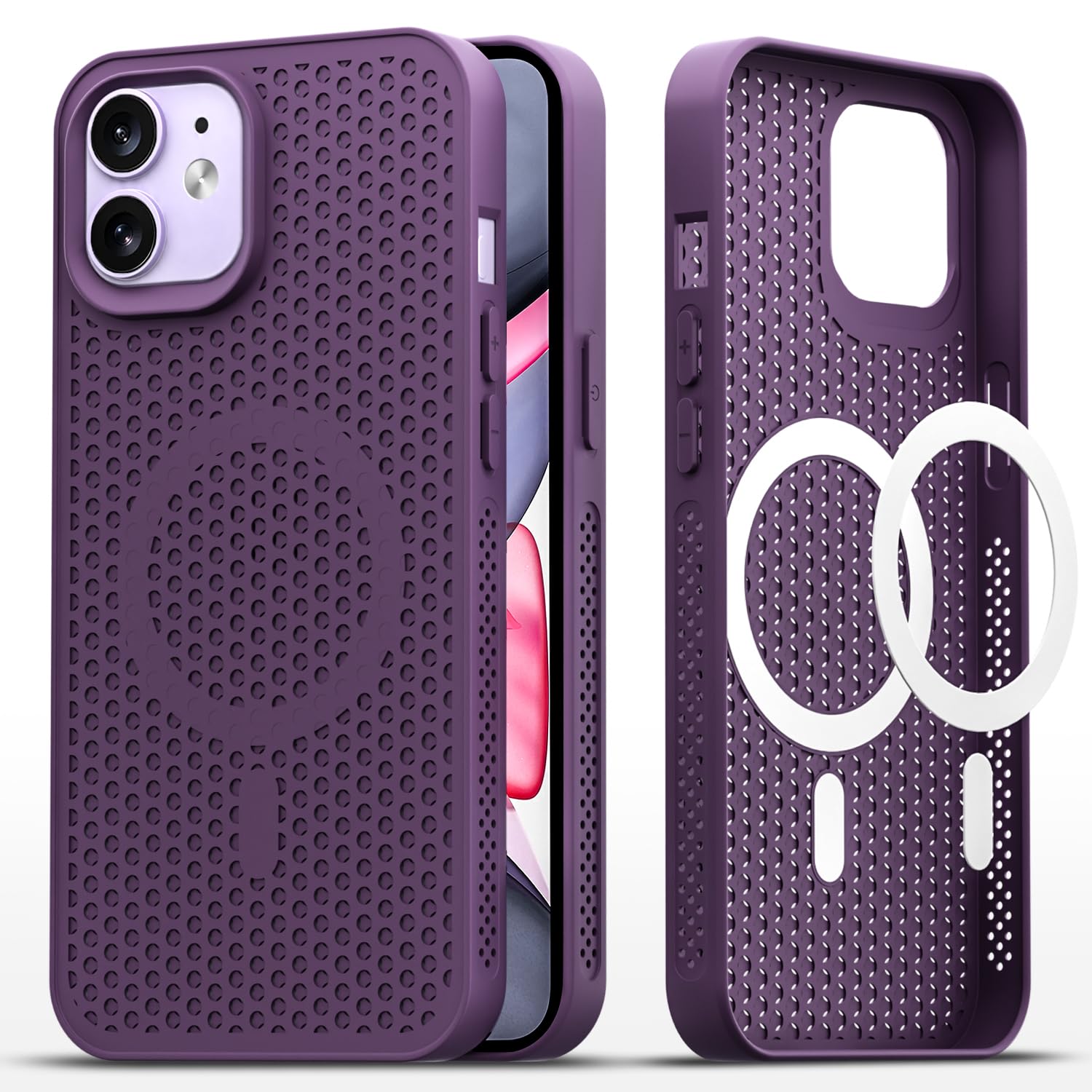 Pikkme purple back cover for iPhone 11