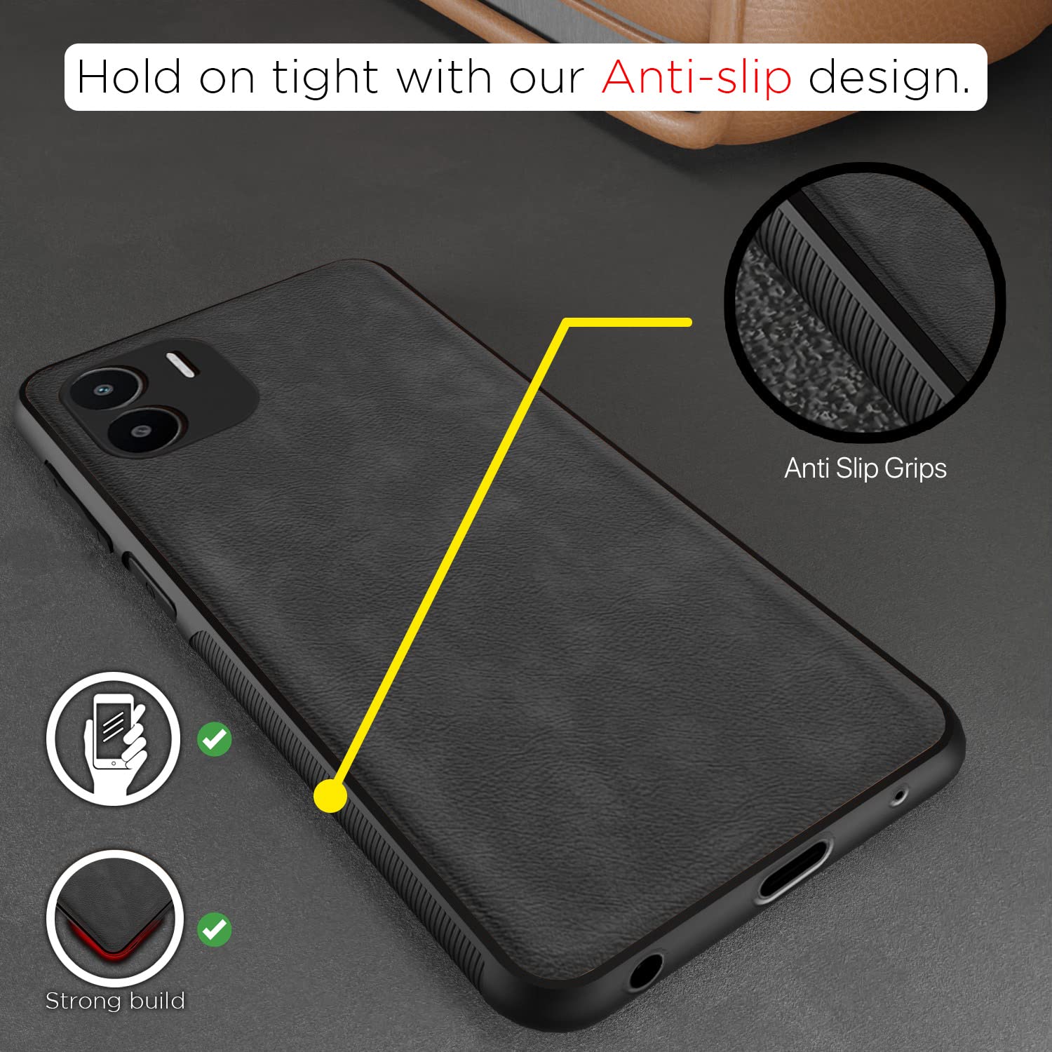 Pikkme grey mobile cover for Redmi A1/A2 – photo 2