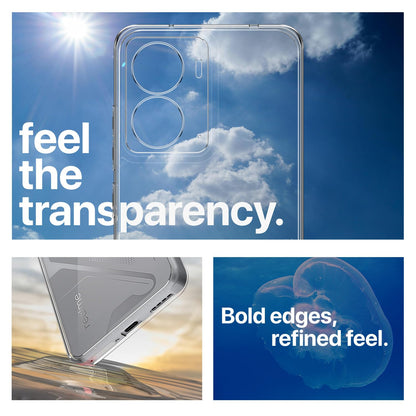 Pikkme Realme P3 5G Crystal Clear Hard Back PC + TPU Back Cover (Transparent)