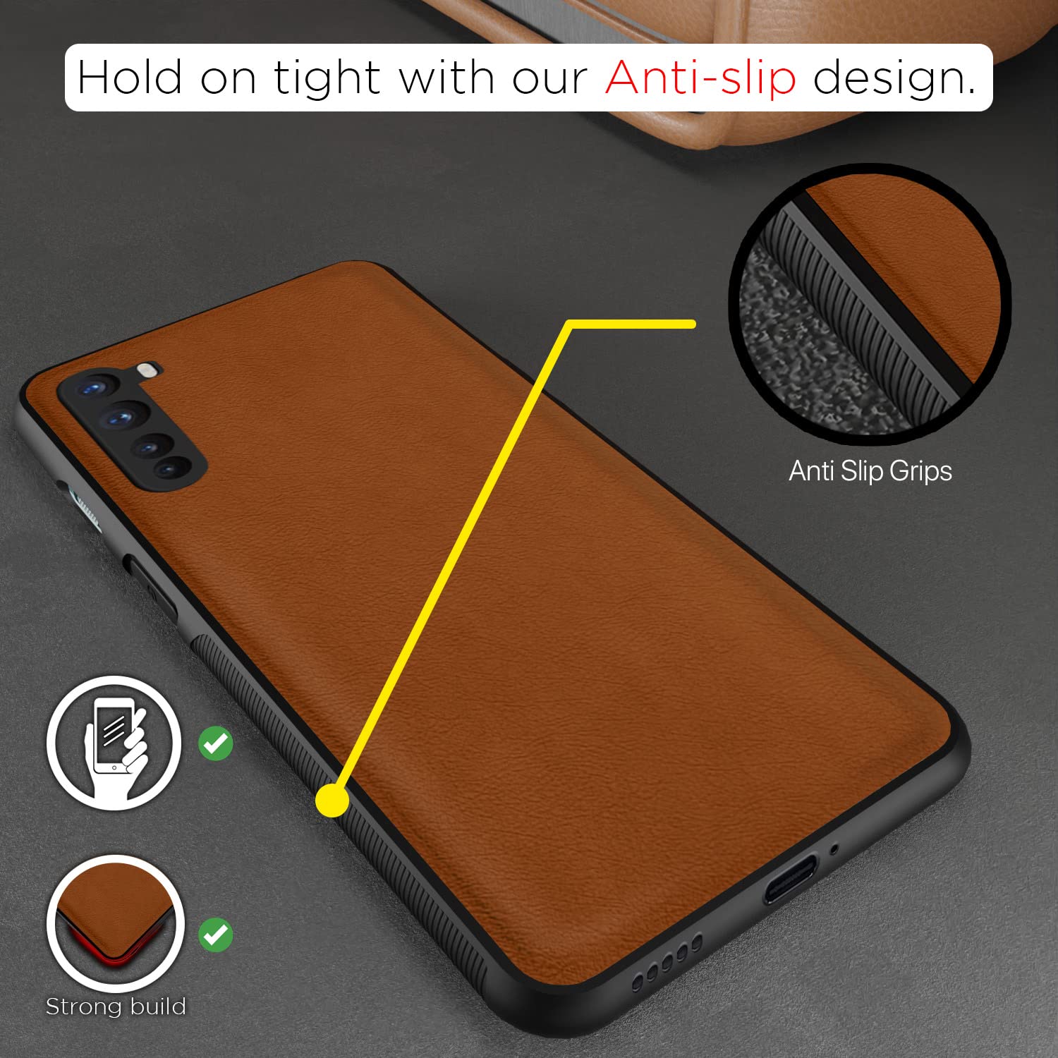 Pikkme OnePlus Nord (2020) camel mobile cover – photo 2