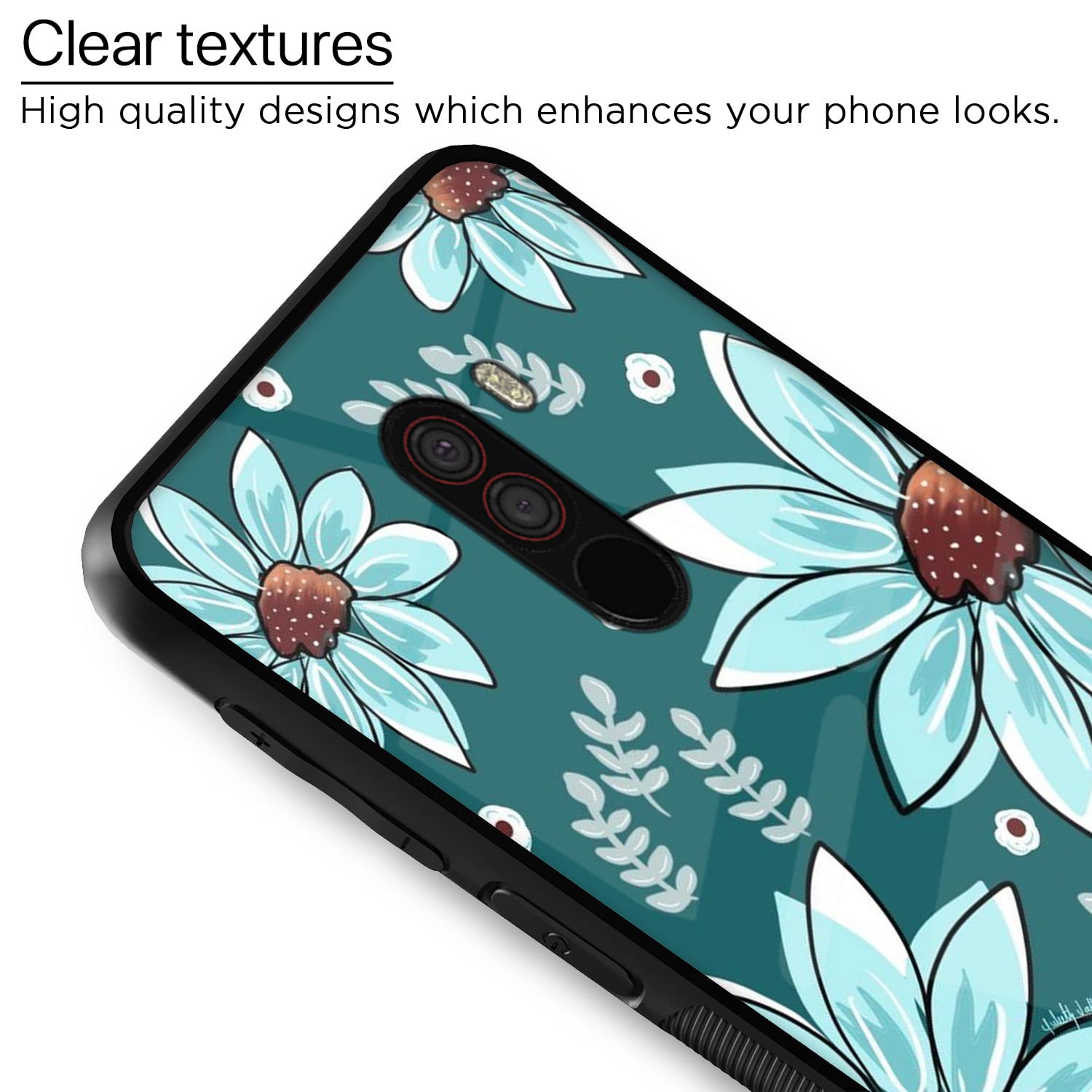Poco F1 Flower phone cover by Pikkme – photo 4