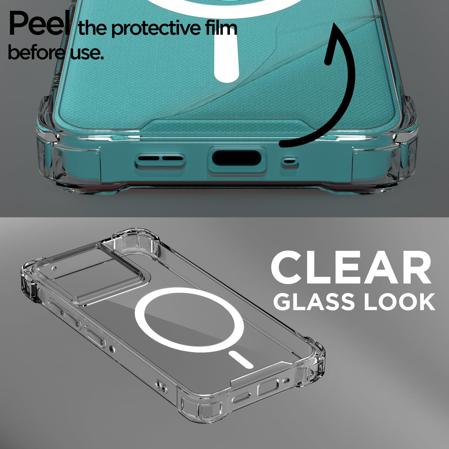 Pikkme transparent mag-safe MagSafe back cover for Moto Edge 60/Edge 60 Fusion 5G – photo 3