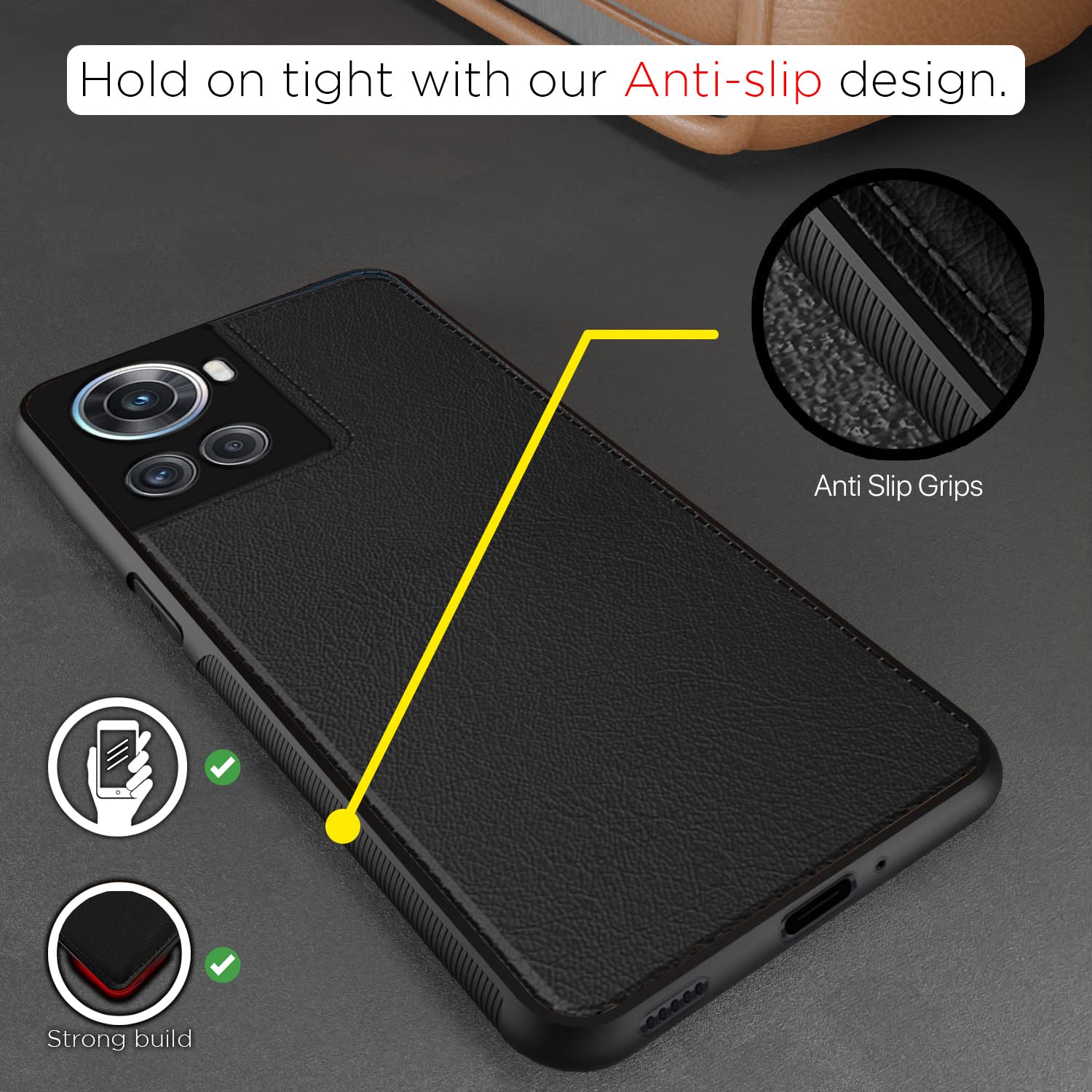 OnePlus 10R 5G back cover in black by Pikkme – photo 5