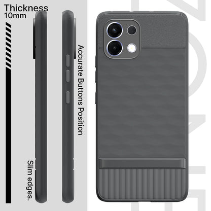 Pikkme Oppo K13 5G Shockproof Soft Flexible Gencase Back cover (Grey)