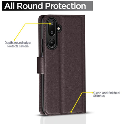 Pikkme Samsung M16 5G Wallet coffee flip cover – photo 4