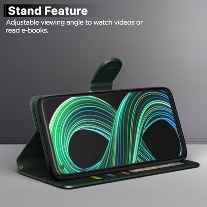 Realme 9/8s/8/Narzo 30 5G wallet flip cover in green by Pikkme – photo 3