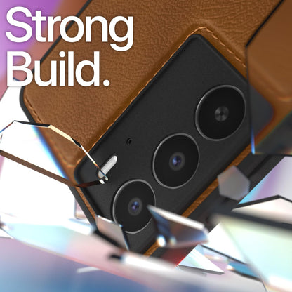 Realme C75 Leather phone cover in brown by Pikkme – photo 6