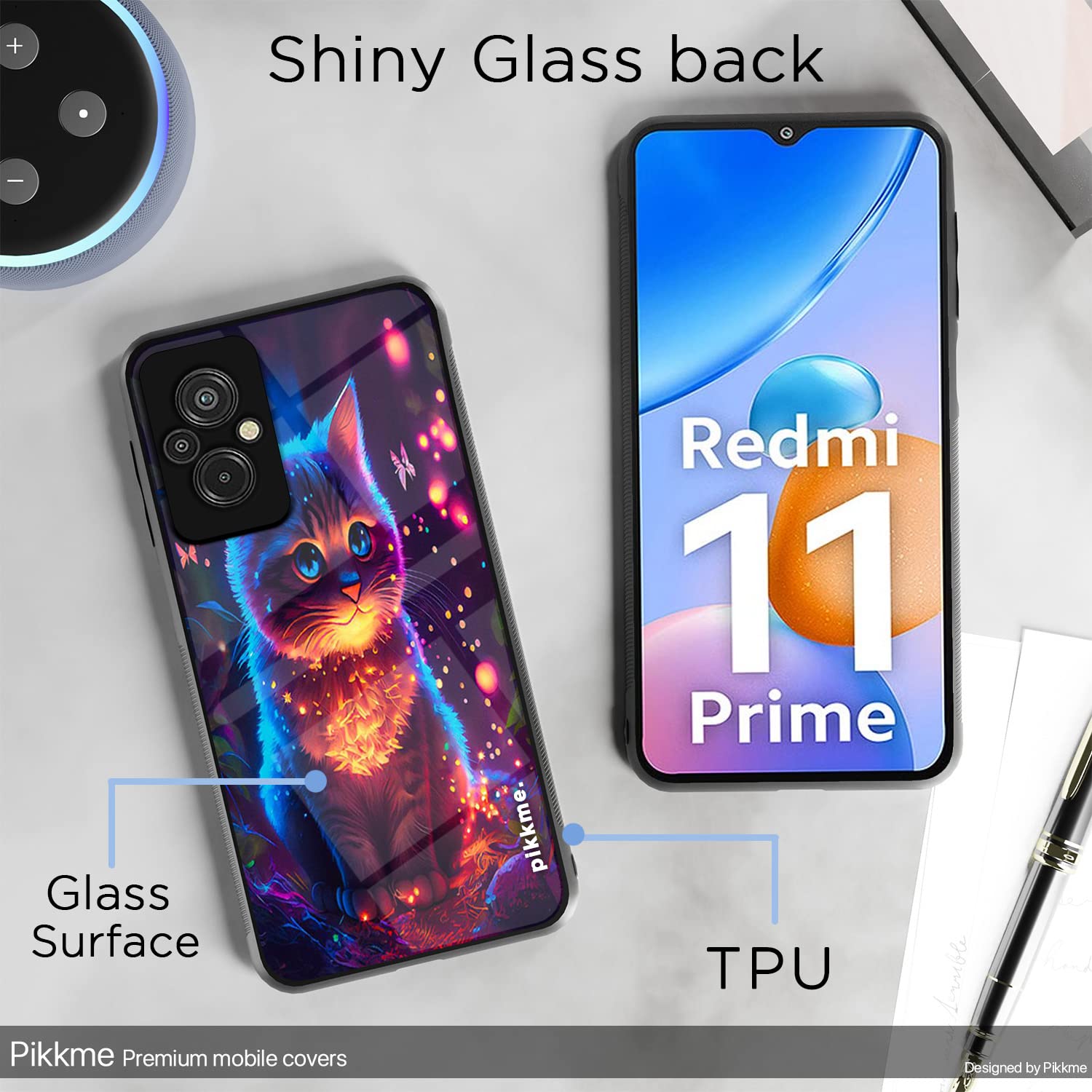 Pikkme Redmi 11 Prime 4G Cat mobile back cover – photo 3