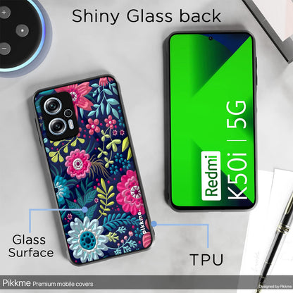 Redmi K50i 5G Flower phone cover by Pikkme – photo 3
