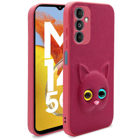 Pikkme Samsung Galaxy M14 5G Cat Case | Pink