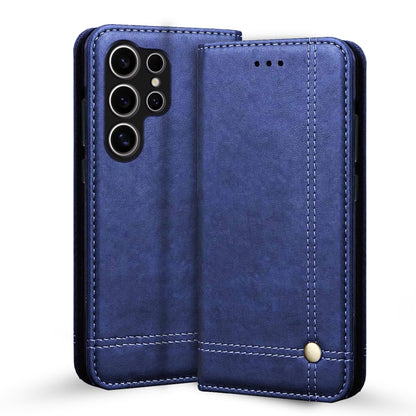 Samsung S24 Ultra 5G wallet flip cover in blue by Pikkme