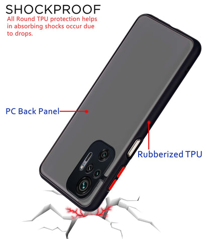 Redmi Note 10 Pro/Note 10 Pro Max Matte phone cover in black by Pikkme – photo 4