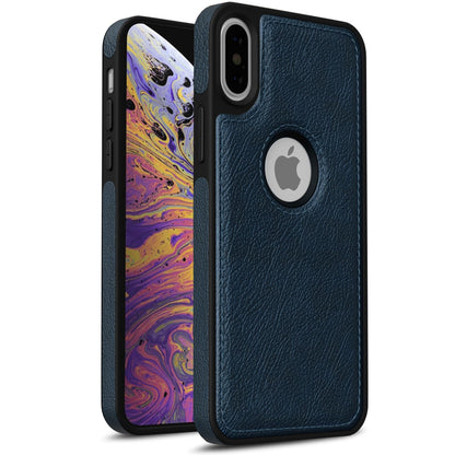 Pikkme iPhone Xs Max Flexible Pu Leather Back Cover | Blue
