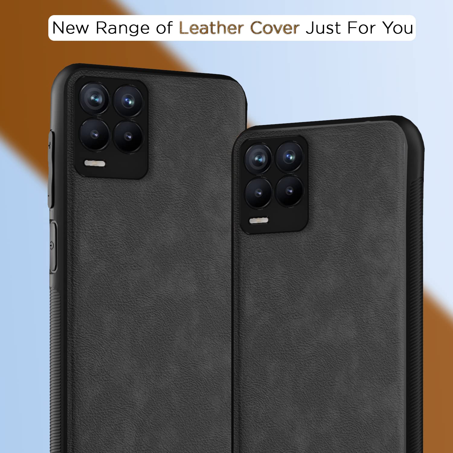 Pikkme Realme 8 4G/8 Pro Leather grey back cover – photo 7