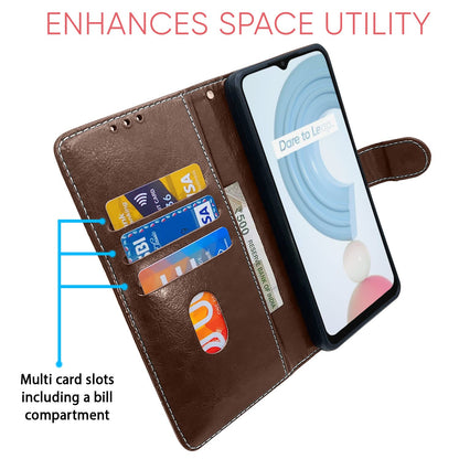 Pikkme Realme C21y brown & coffee flip case – photo 3