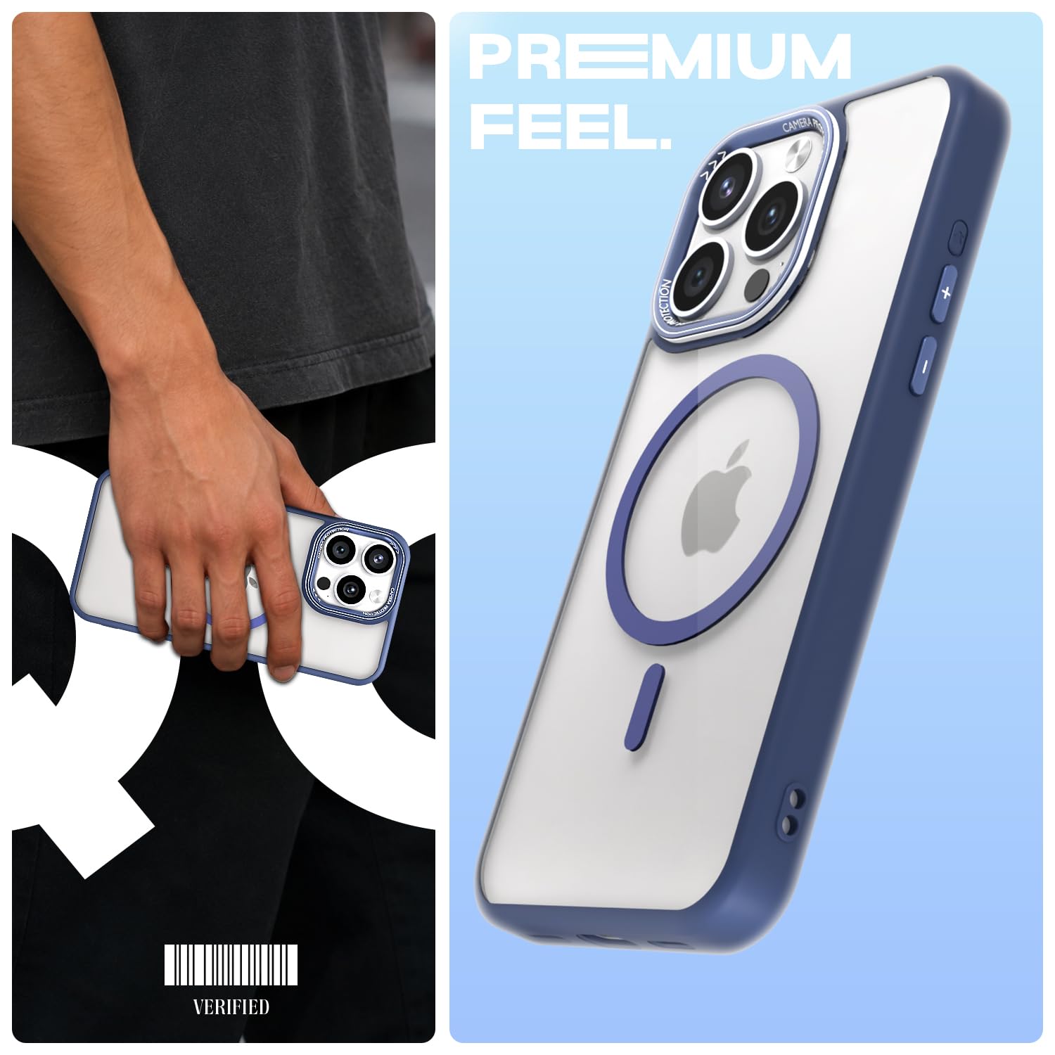 Pikkme iPhone 15 Pro Max blue mag-safe phone cover – photo 2