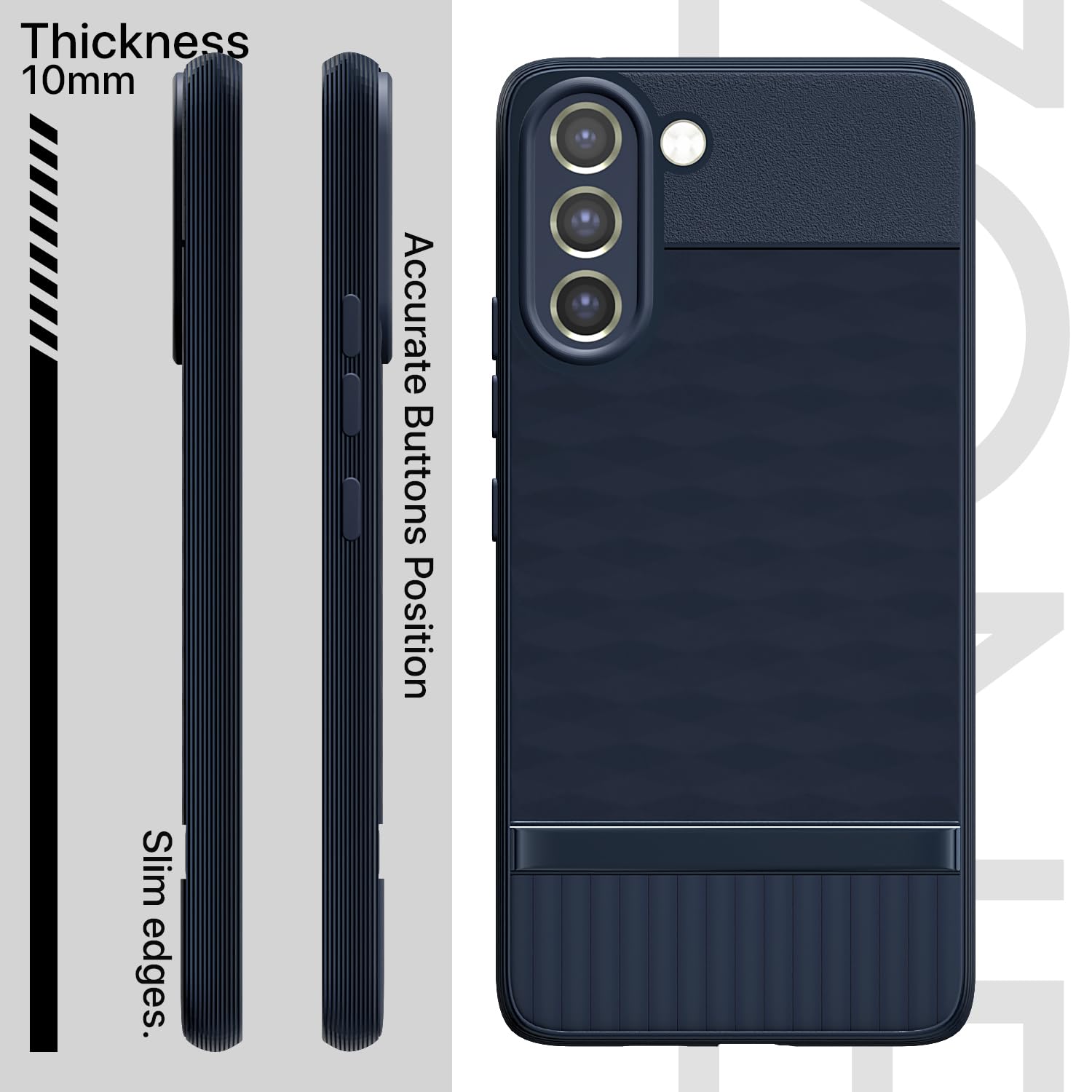 Pikkme Samsung Galaxy S21 FE 5G Gencase Back Cover (Blue)