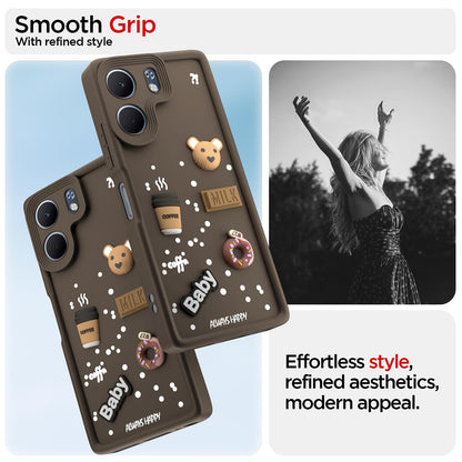 Brown Silicone phone cover for Oppo A5x – Pikkme – photo 2