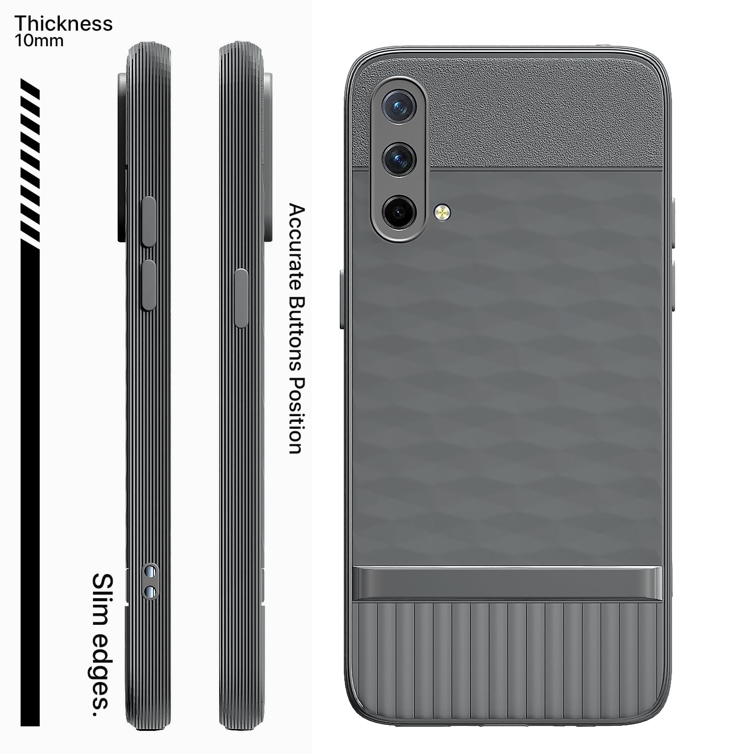 Pikkme grey mobile back cover for OnePlus Nord CE 5G – photo 3