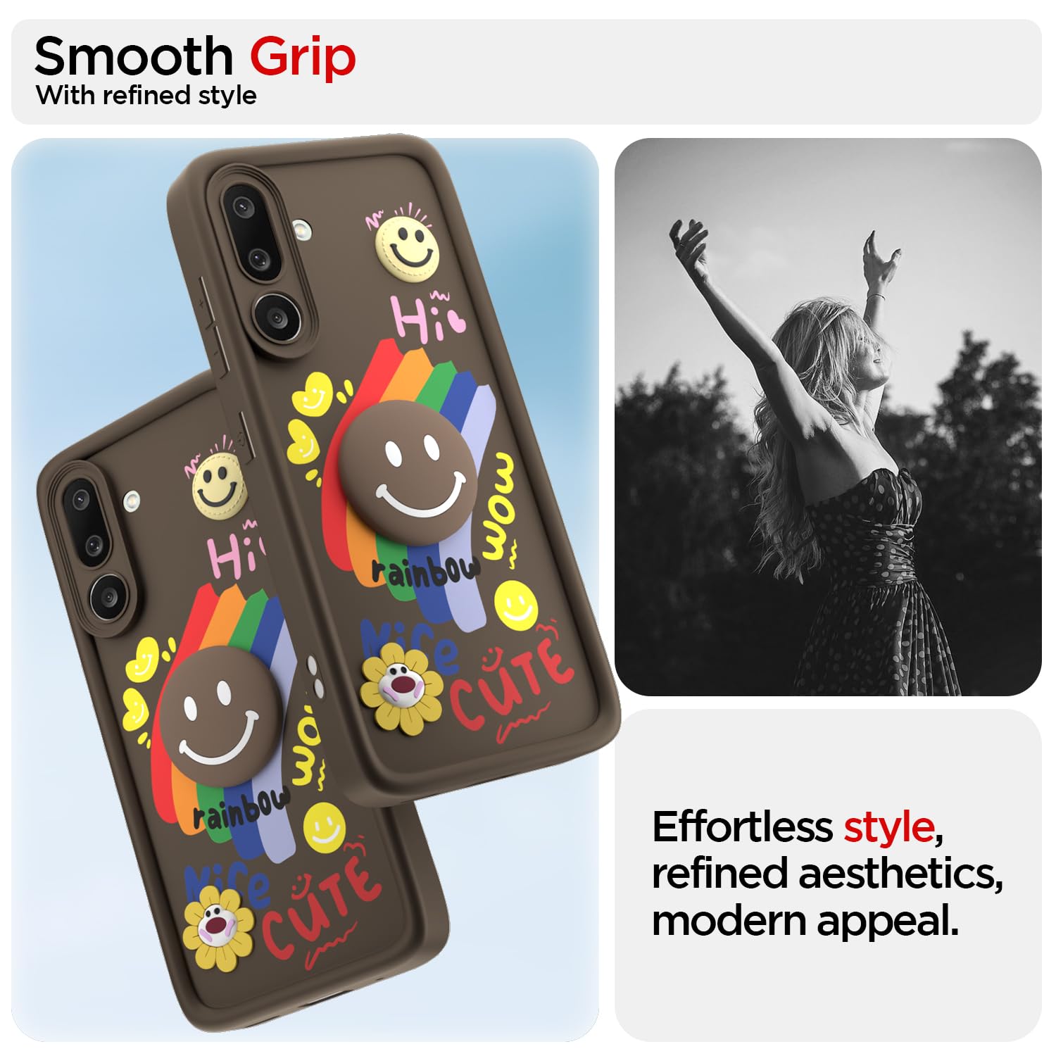 Pikkme brown Soft Silicone mobile cover for Samsung M56 5G – photo 2