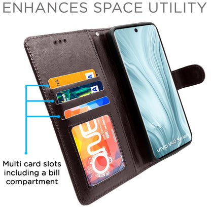 Coffee Wallet flip case for Vivo V40/V40 Pro/T3 Ultra 5G – Pikkme – photo 2