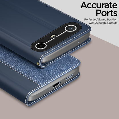Tecno Pova wallet flip cover in blue by Pikkme – photo 2