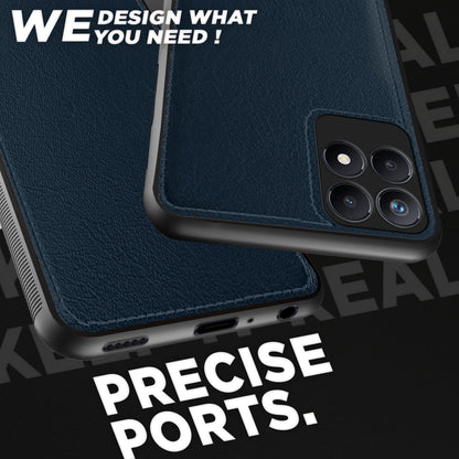 Pikkme Realme Narzo 50 4G / Realme 8i 4G Leatherback Back Case | Blue