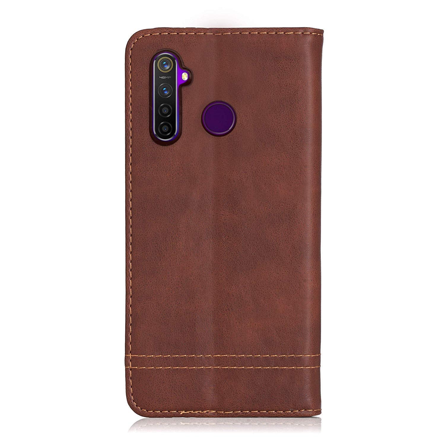 Brown Wallet wallet flip cover for Oppo Realme 5/Realme 5s – Pikkme – photo 4