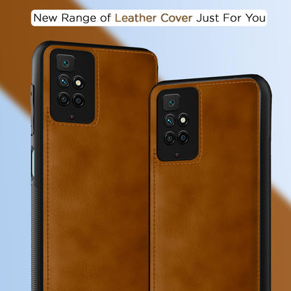 Pikkme Redmi 10 Prime Leather brown mobile cover – photo 7