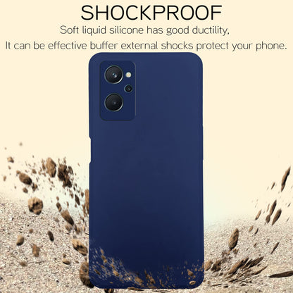 Pikkme Realme 9i Liquid Silicone blue mobile back cover – photo 7