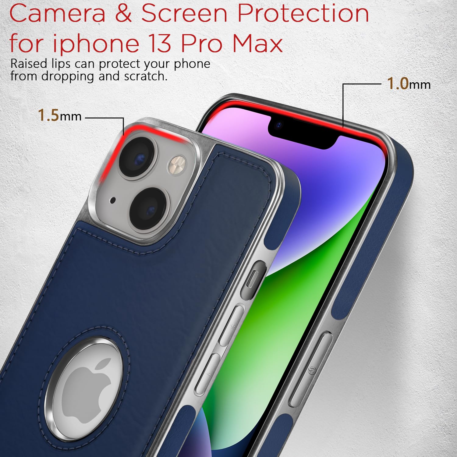 Chrome blue phone cover for iPhone 14 Plus – Pikkme – photo 4