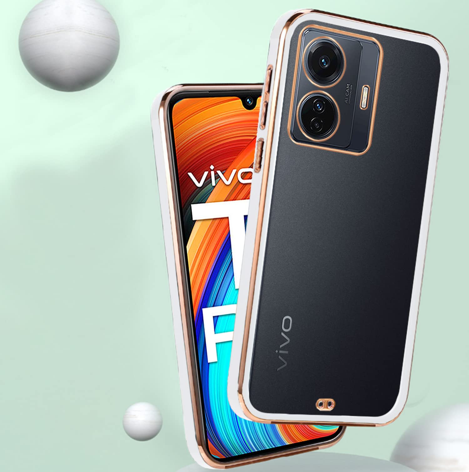 Vivo T1 Pro/iQOO Z6 Pro 5G phone cover in tpu, white by Pikkme – photo 3
