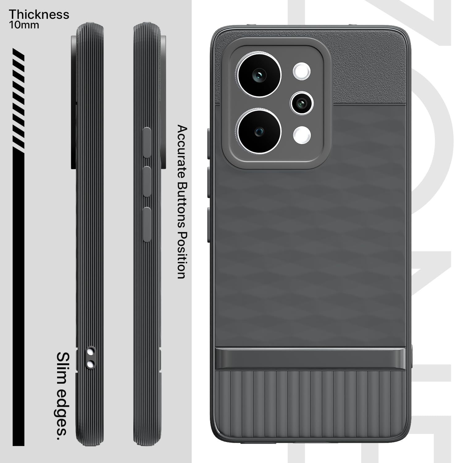 Grey Silicone phone cover for Realme P4 Power 5G – Pikkme – photo 3