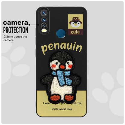 Vivo Y12/Y15/Y17/U10 Plush Patch mobile back cover in black by Pikkme – photo 6