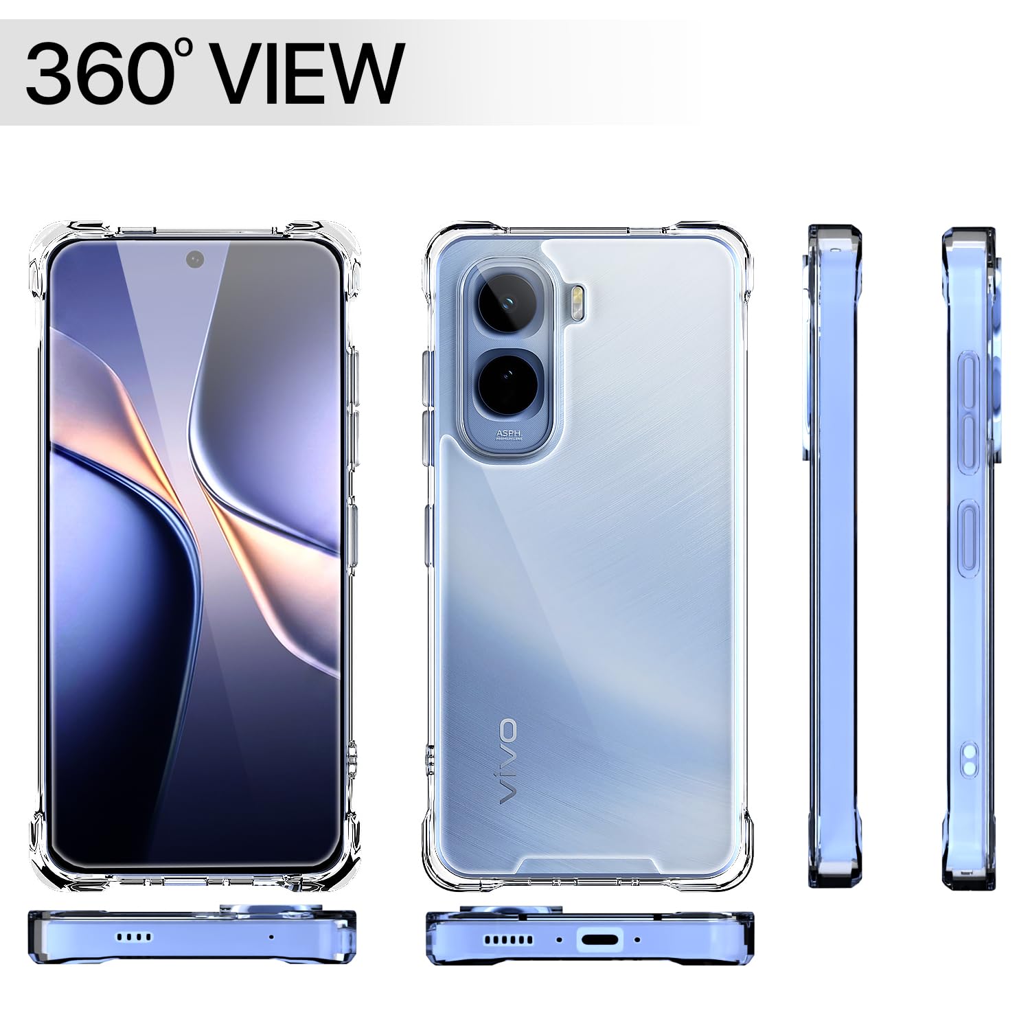 Vivo T5 Pro 5G back cover in transparent by Pikkme – photo 7