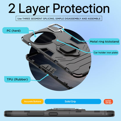 Black D5 Tough Armor mobile back cover for OnePlus 13R 5G – Pikkme – photo 4