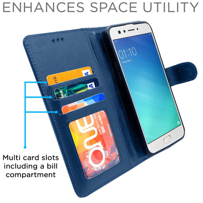 Pikkme blue wallet flip cover for Oppo F3 – photo 3