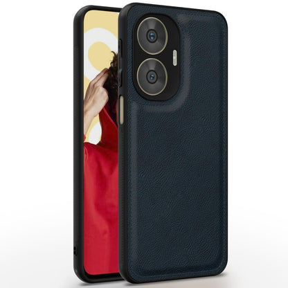 Blue Leather mobile cover for Realme C55/Narzo N55 – Pikkme