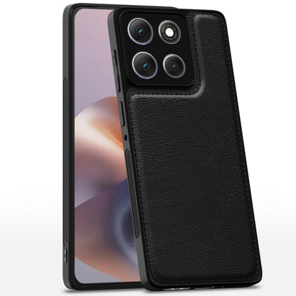 Black mobile back cover for Moto G86 Power 5G – Pikkme