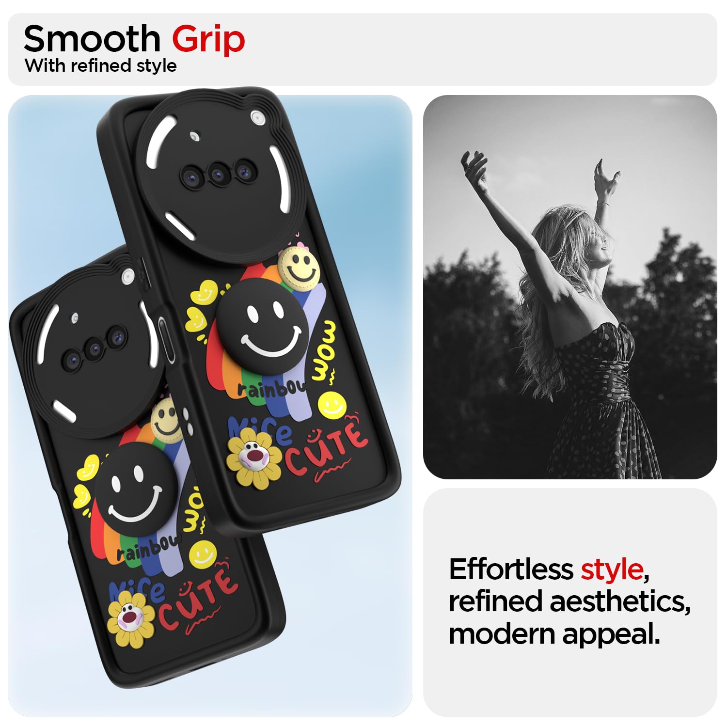 Nothing Phone 3a 5G Soft Silicone back cover in black by Pikkme – photo 2