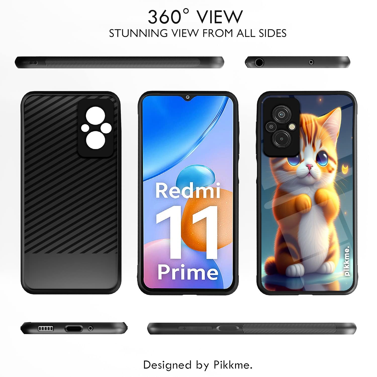 Redmi 11 Prime 4G Cat back cover by Pikkme – photo 2