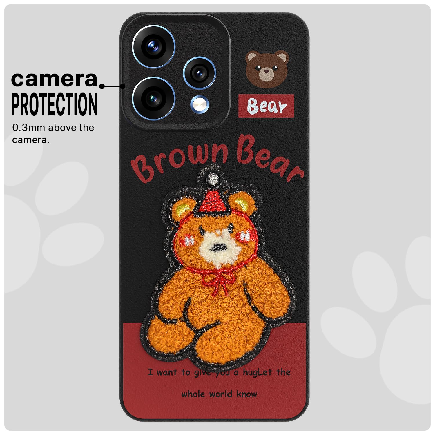 Pikkme Oppo Reno 15 5G Plush Patch cherry mobile back cover – photo 6