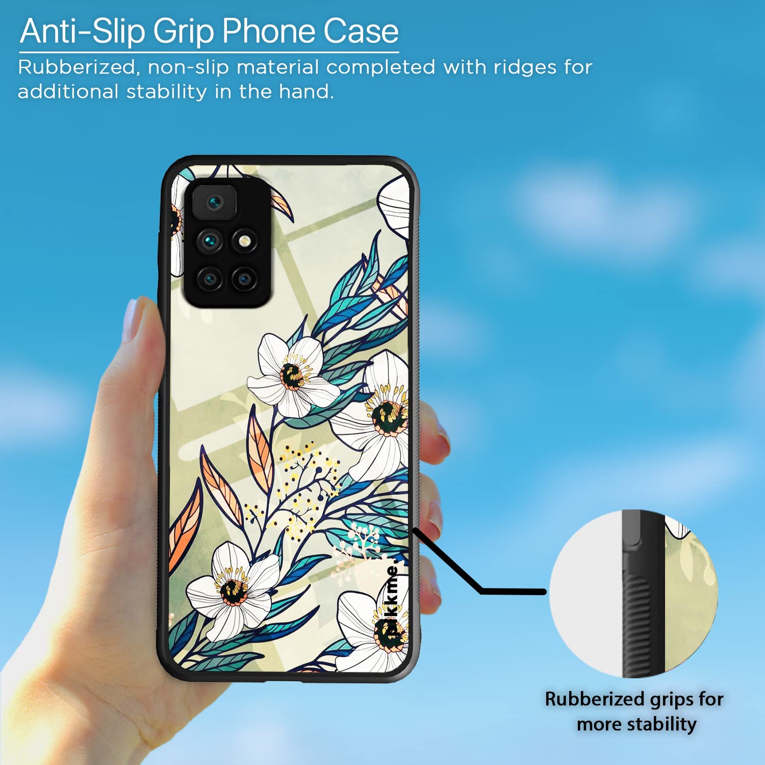 Redmi 10 Prime Flower mobile cover by Pikkme – photo 5