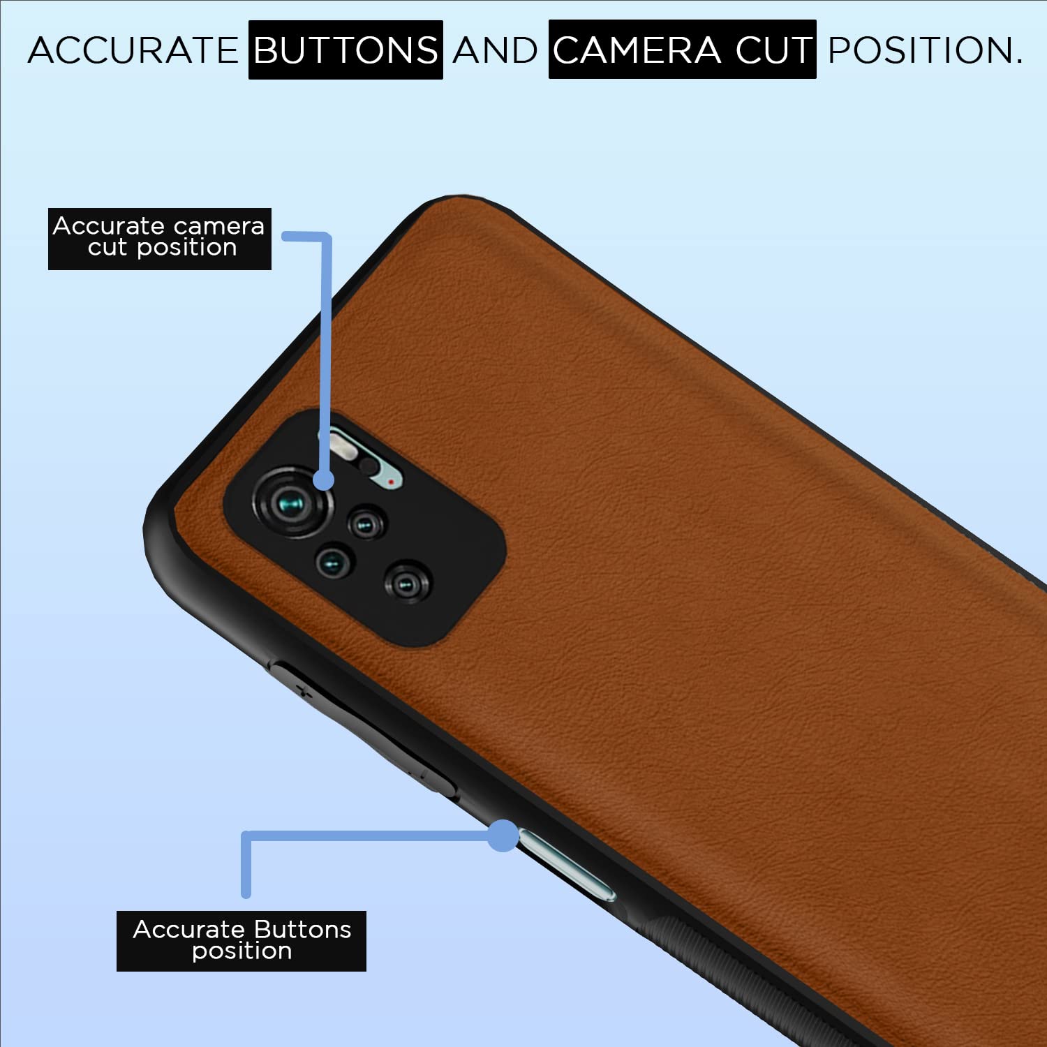 Camel Leather mobile cover for Redmi Note 10/Note 10s – Pikkme – photo 6