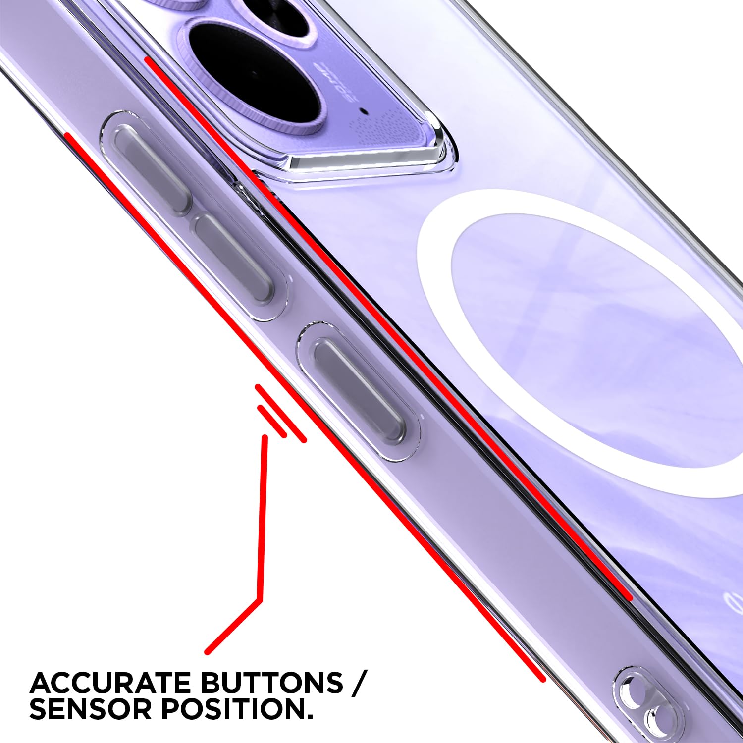Pikkme transparent mag-safe MagSafe phone cover for Realme 14 5G – photo 6