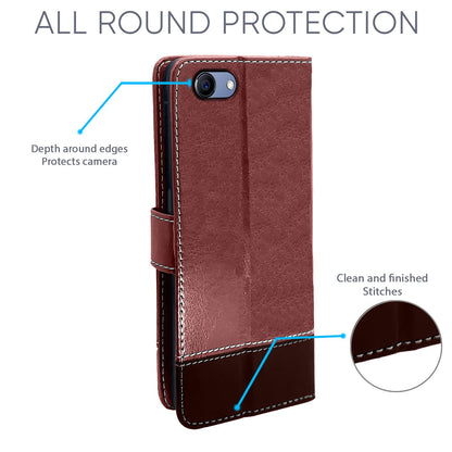 Pikkme brown & coffee flip case for Realme 1 – photo 4