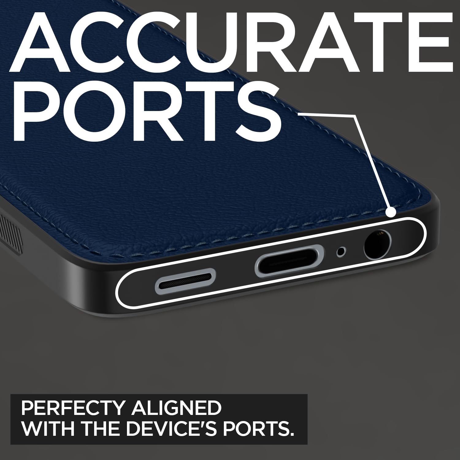Samsung A06 Leather back cover in blue by Pikkme – photo 4