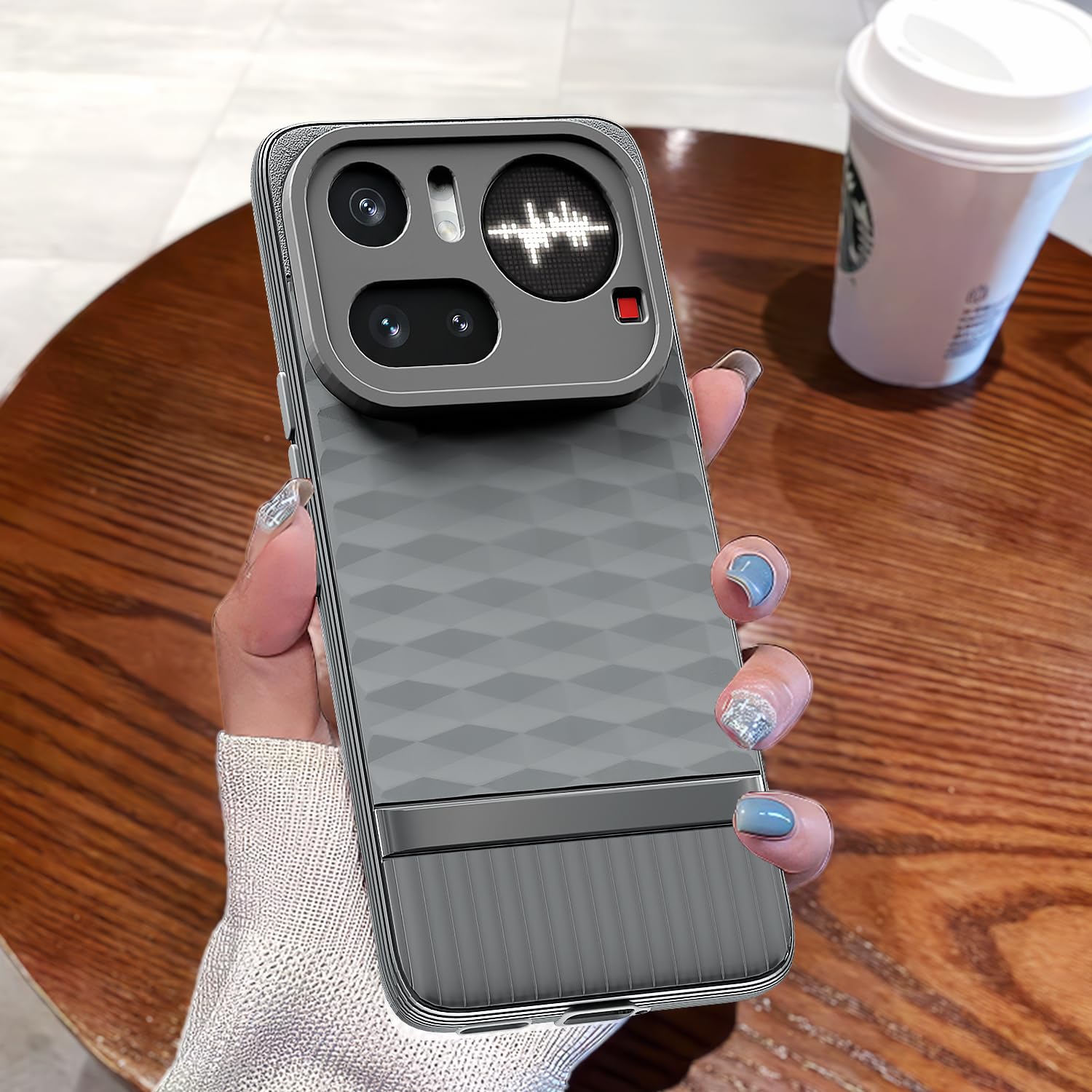 Nothing Phone 4a Pro 5G phone cover in grey by Pikkme – photo 7