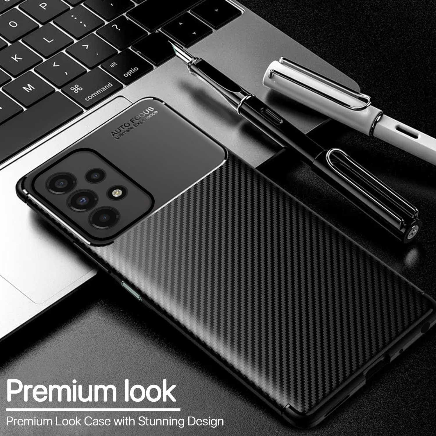 Black Carbon mobile back cover for Samsung A13 4G – Pikkme – photo 3