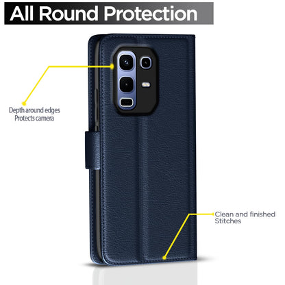 Pikkme Infinix Note 50s 5G Wallet blue flip cover – photo 4